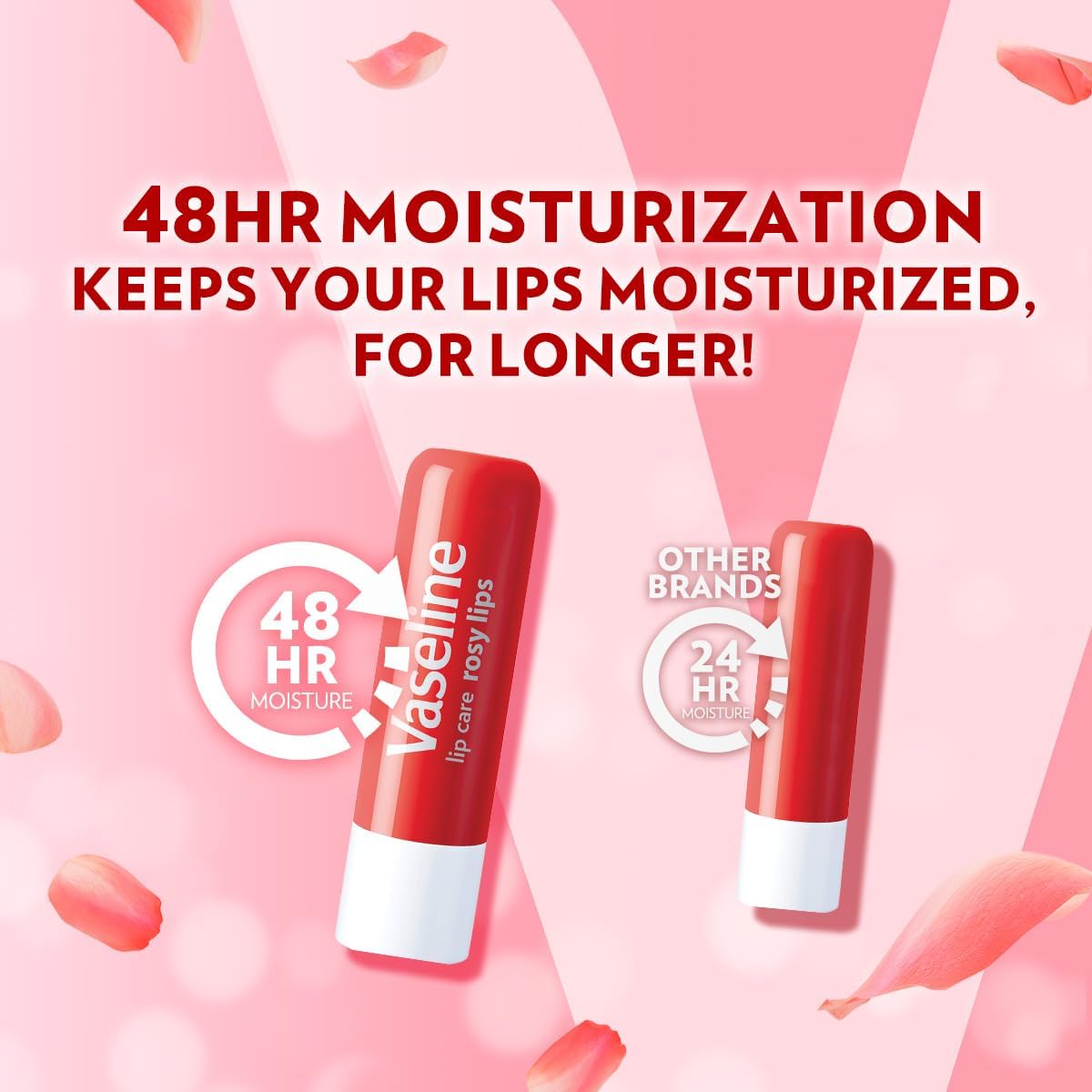 Vaseline Lip Therapy Rosy Lips Lip Balm With Pure Jelly & Light Rose Tint For Soft & Pink Lips | Nourishes & Protects Lips | Non-greasy Lip Moisturizer for Naturally Tinted Lips | 4.8 gm - View 2 of 8