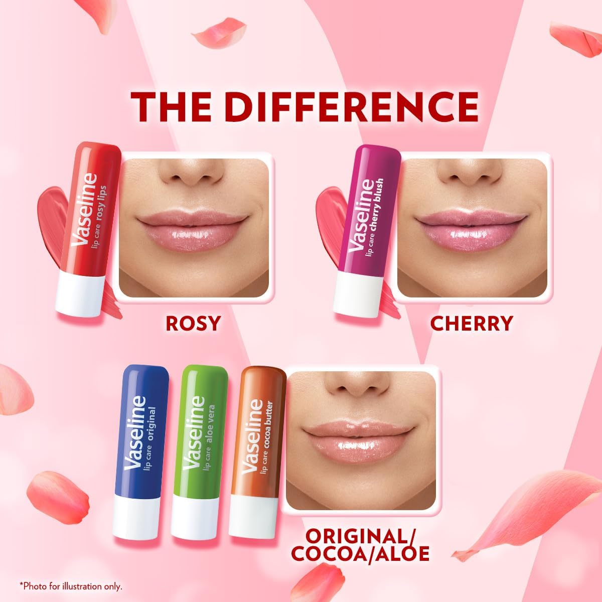 Vaseline Lip Therapy Rosy Lips Lip Balm With Pure Jelly & Light Rose Tint For Soft & Pink Lips | Nourishes & Protects Lips | Non-greasy Lip Moisturizer for Naturally Tinted Lips | 4.8 gm - View 3 of 8