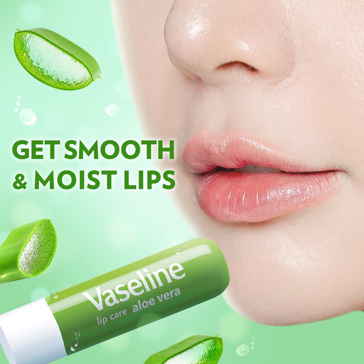 Vaseline Lip Therapy Aloe Vera Lip Balm With Pure Jelly & Rich Aloe Extracts For Shiny & Healthy Lips| Nourishes & Protects Lips| Non-greasy Lip Moisturizer for Naturally Tinted Lips| 4.8 gm - View 4 of 6