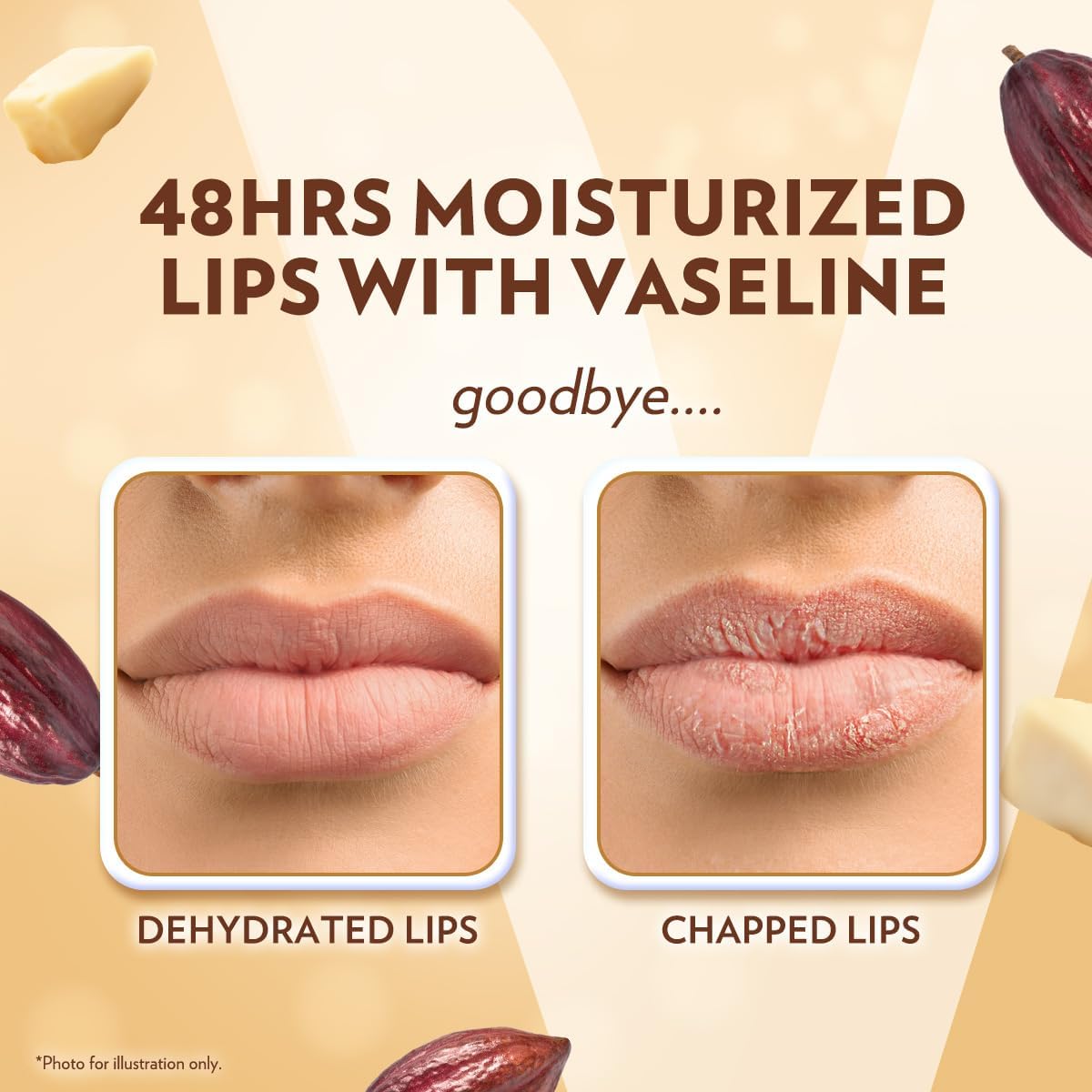 Vaseline Lip Therapy Cocoa Butter Lip Balm With Pure Jelly |Cocoa Butter & Shea Butter For Soft & Glowing Lips |Nourishes & Protects Lips | Non-greasy Lip Moisturizer for Naturally Tinted Lips |4.8 gm - View 3 of 7