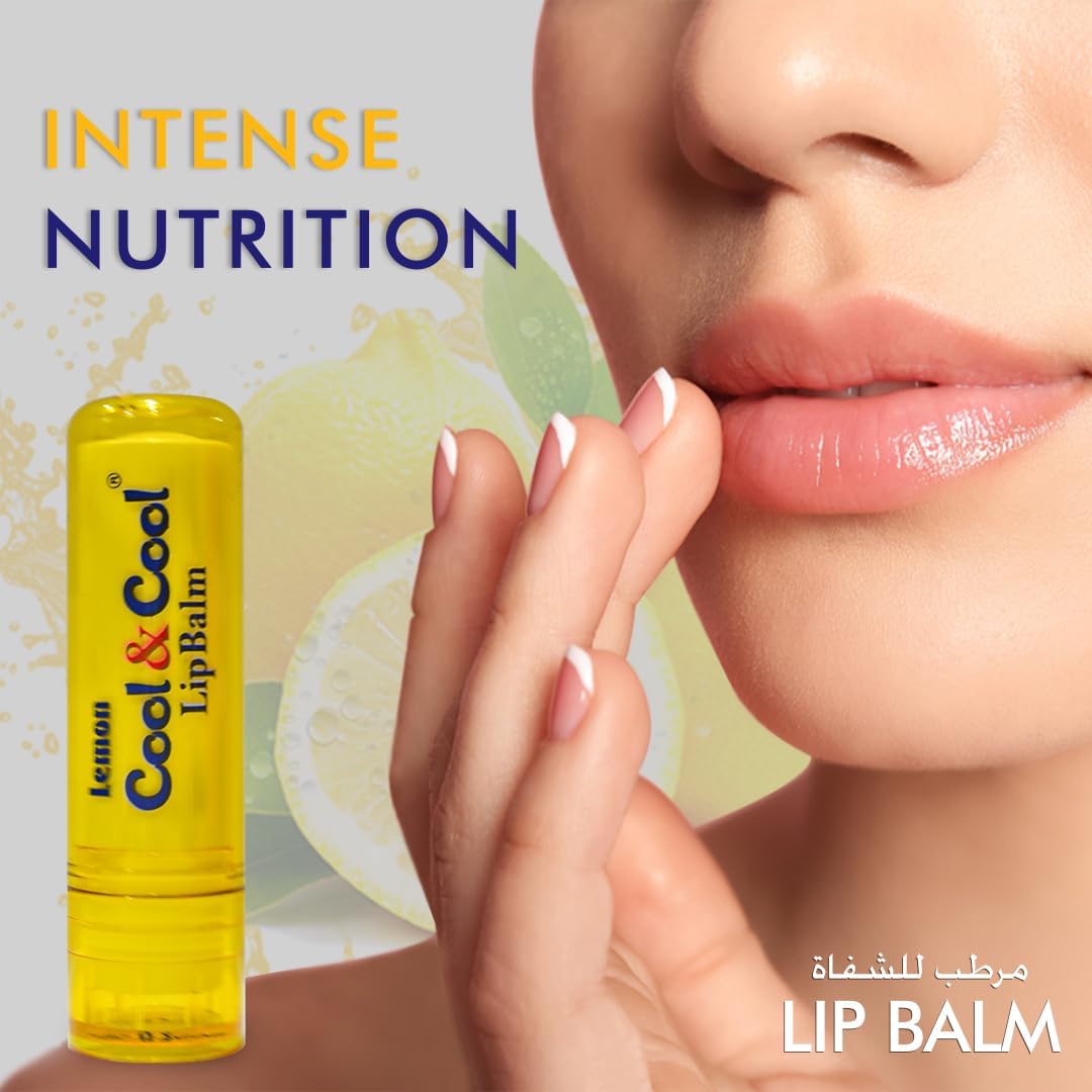 Cool & Cool Lemon Lip Balm - Intense Nutrition,Bees Wax,Vitamin-E,Shea Butter, Mineral Oil Free,Made In Germany - 4.6g - View 3 of 5