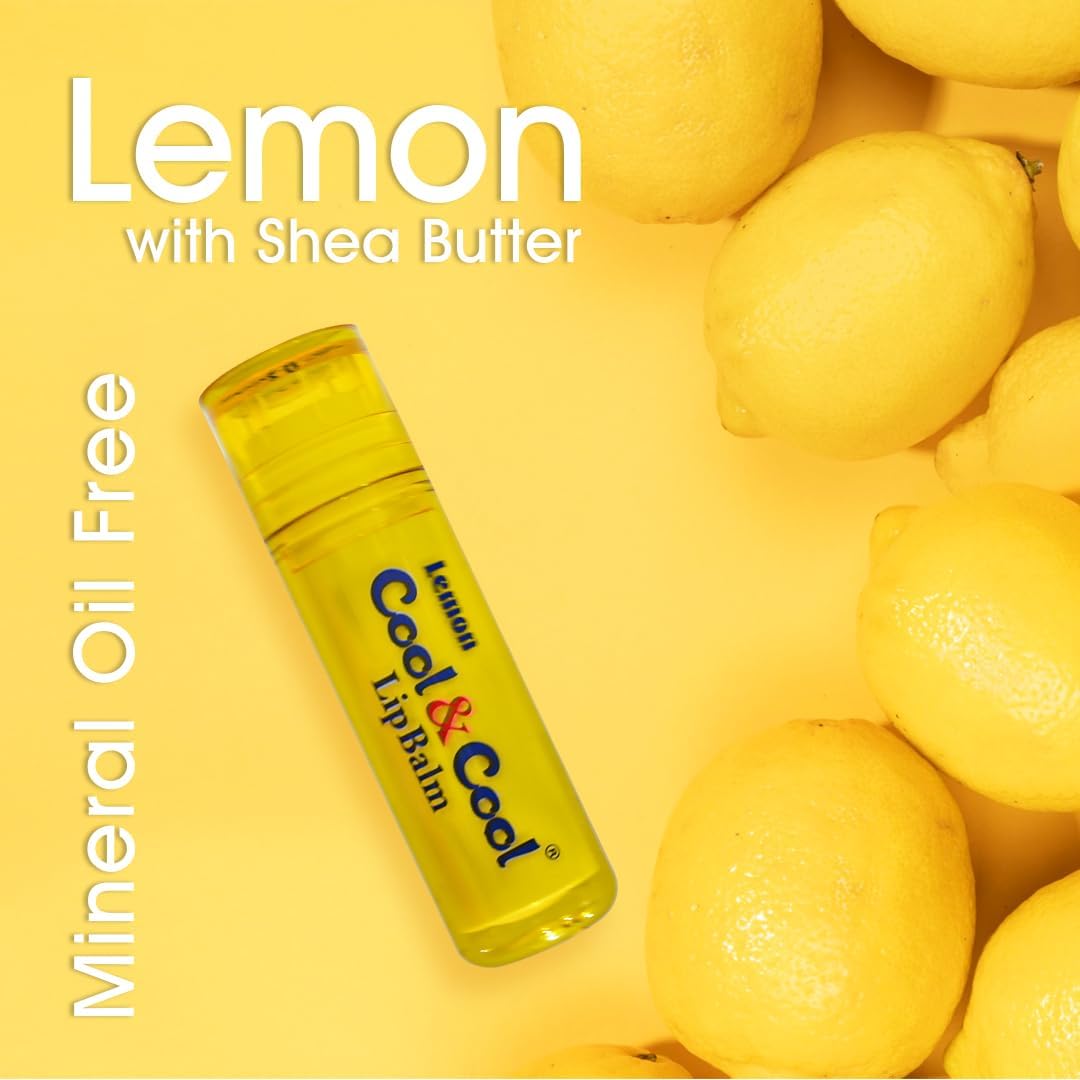 Cool & Cool Lemon Lip Balm - Intense Nutrition,Bees Wax,Vitamin-E,Shea Butter, Mineral Oil Free,Made In Germany - 4.6g - View 4 of 5