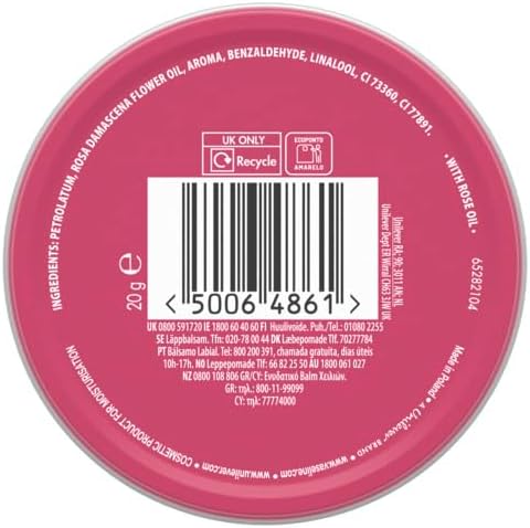 VASELINE Lip Therapy Rosy Lips with Rose & Almond Oil 20g/ 0.70 oz. - View 8 of 8