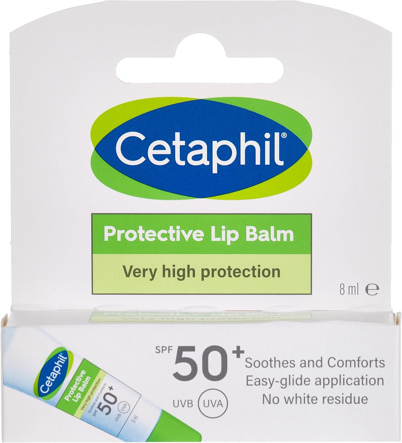 Cetaphil Protective Lip Balm SPF 50+, Moisturizing Lipbalm, Very High Protection, Unscented, 8ml (Pack of 2) - View 4 of 4