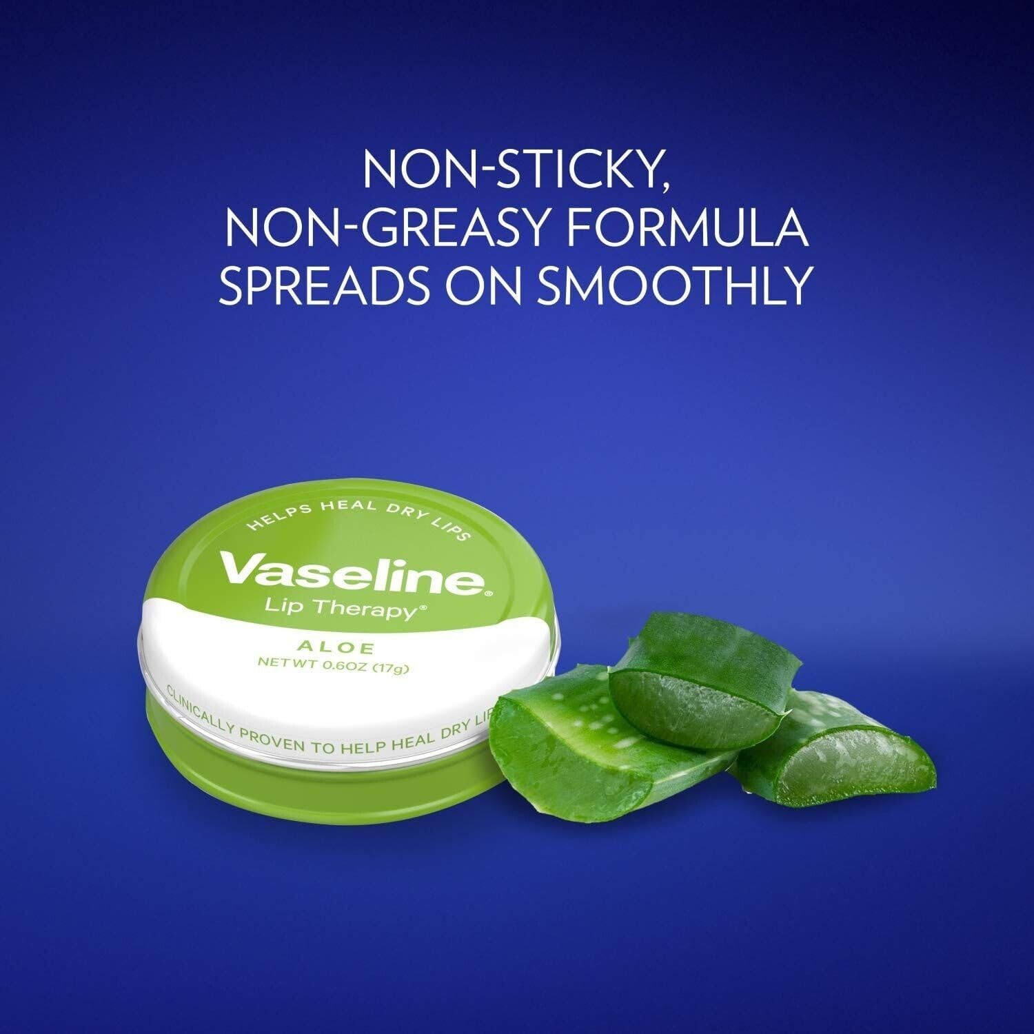 Vaseline Lip Therapy Aloe Lip Balm 20g | Soothes Dry Lips | Moisturization & Hydration for Healthy Looking, Beautiful Lips | Easy-Carry Tin Pack - View 4 of 4
