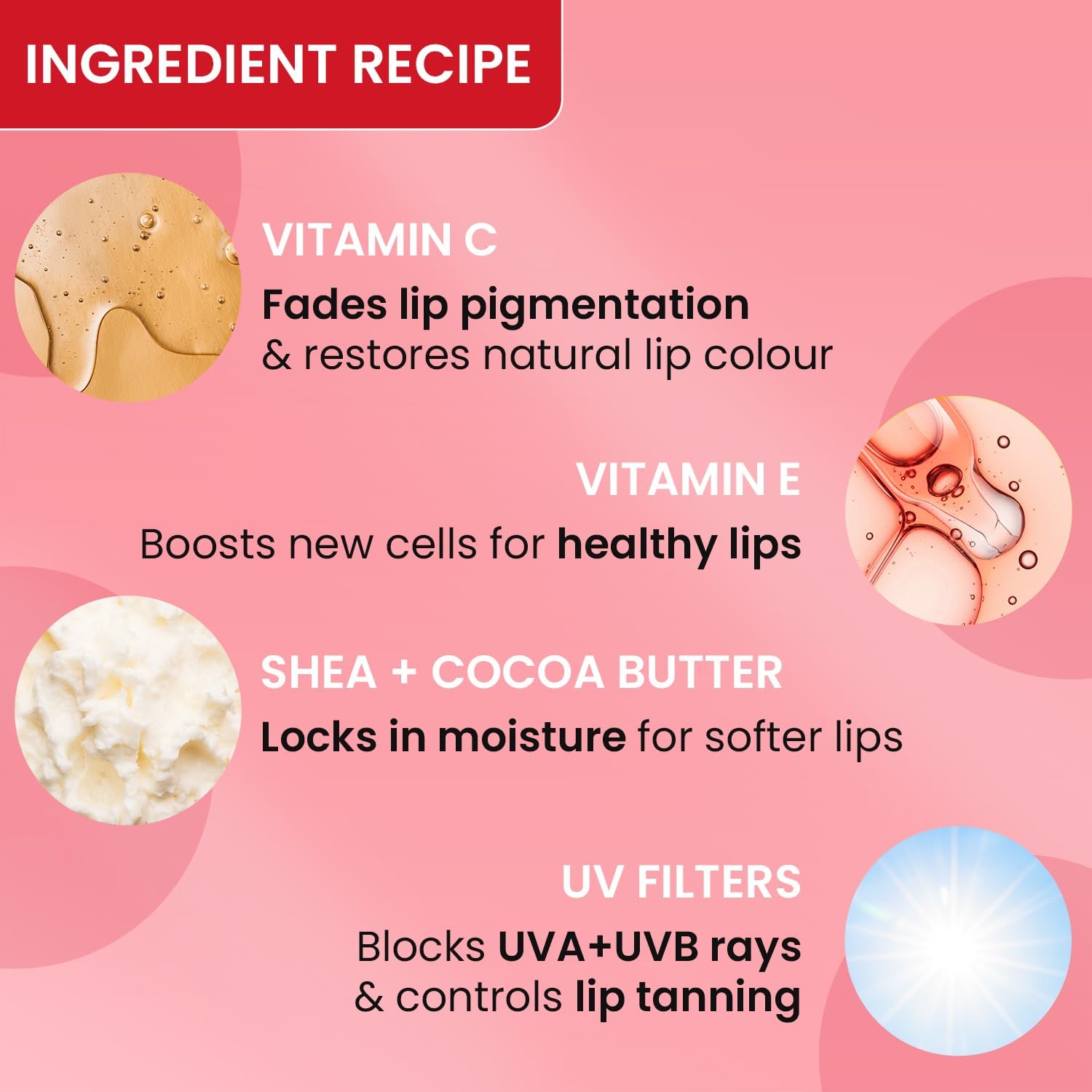 Dot & Key Strawberry Lip Balm for soft and naturally pink lips| SPF 30 & Vitamin C+E| fades lip pigmentation|for dark lips, 12g - View 4 of 8