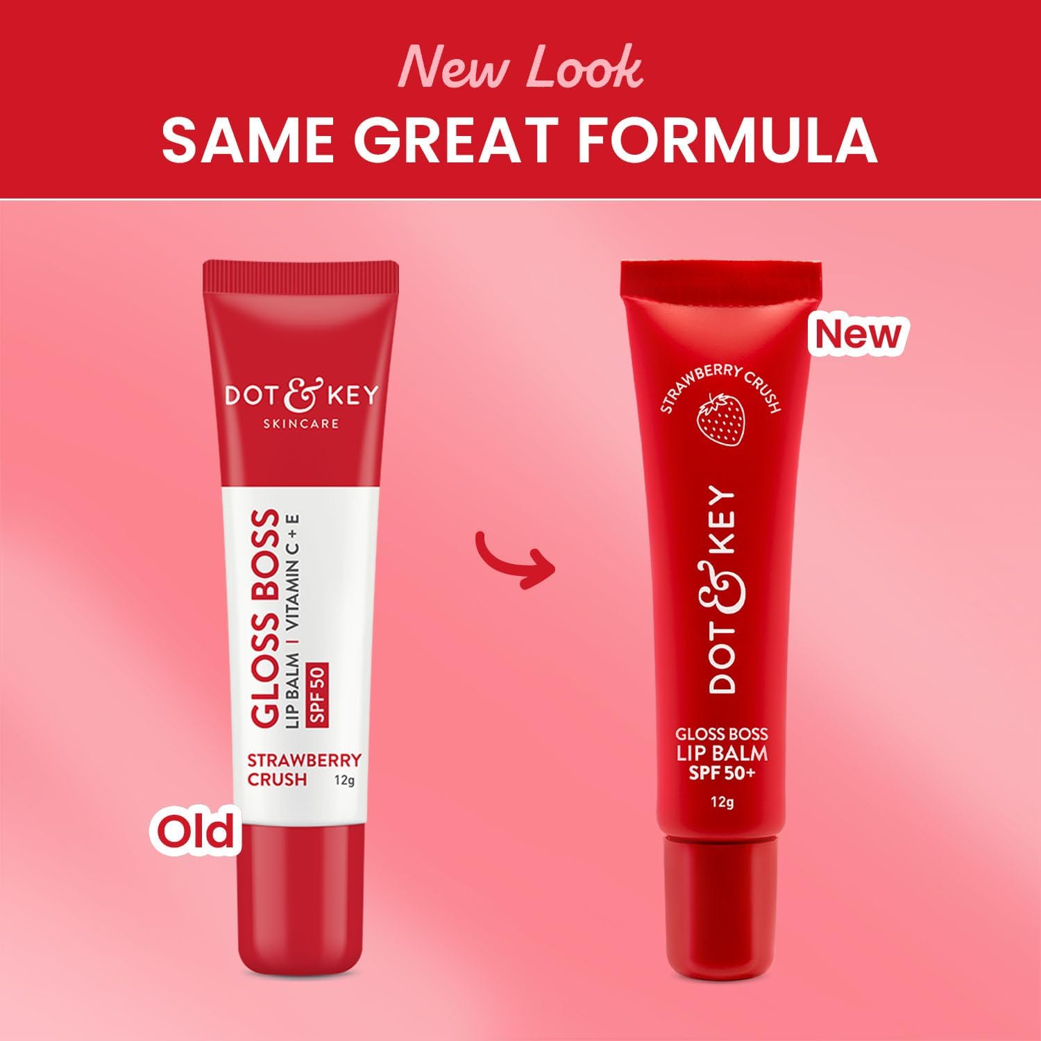 Dot & Key Strawberry Lip Balm for soft and naturally pink lips| SPF 30 & Vitamin C+E| fades lip pigmentation|for dark lips, 12g - View 8 of 8