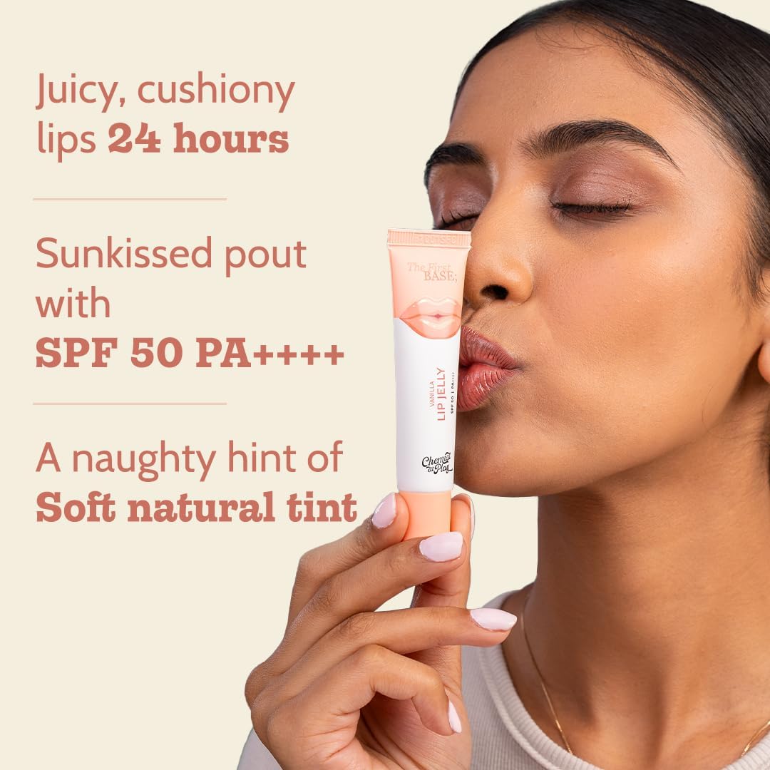 Chemist At Play Vanilla Tinted Lip Balm for Dark, Dry, Chapped and Pigmented Lips| Gives 24 hours moisturization| SPF 50 PA+++| For Women & Men| Has 2% Kojic Acid, Hyaluronic Acid, ceramides | 10gms - View 5 of 6