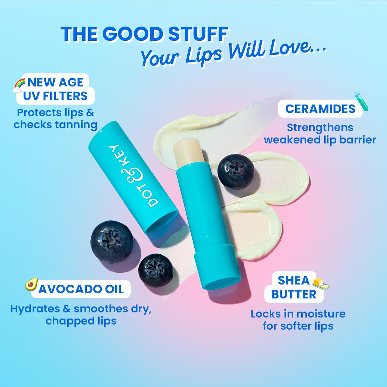 Dot & Key BR LIP BALM SPF50 BLUEBERRY BLISS 4.5G(249) - View 6 of 8