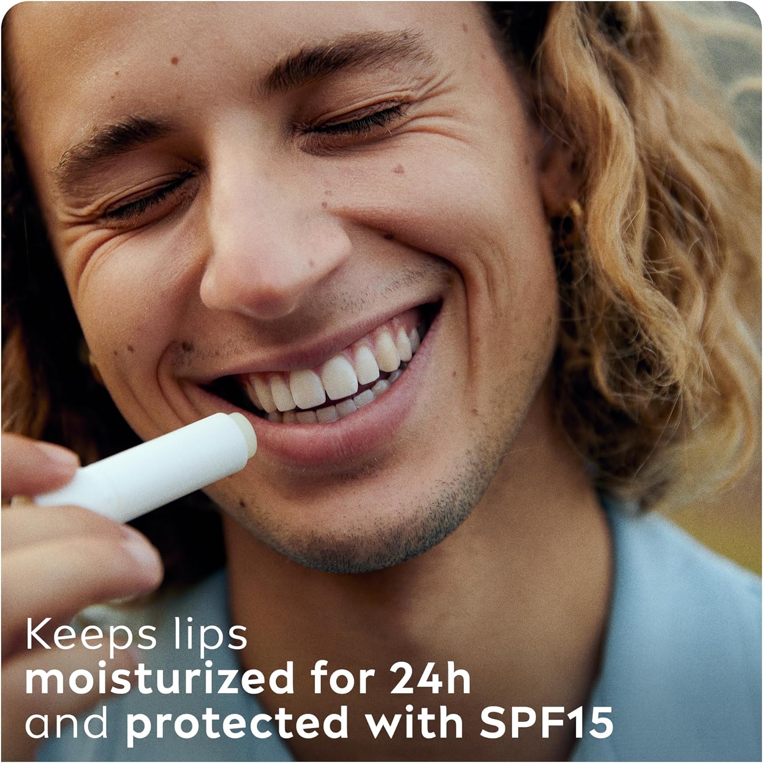 Labello Men Active Lip Balm, SPF 15, 24H Melt-In Moisture, with naturally derived ingredients, Mineral Oil Free, Fragrance Free, 4.8g - View 8 of 8