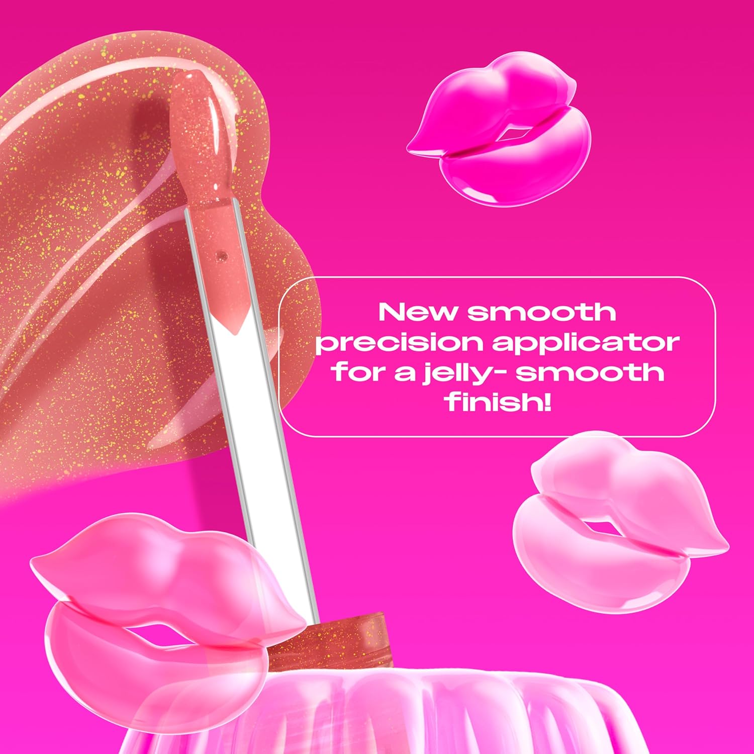 NYX Professional Makeup Jelly Job, Full-Bodied Shine Gloss, Lip-Smoothing Shine, Hyper-Glossy Finish, Honey It's Jelly - View 6 of 8