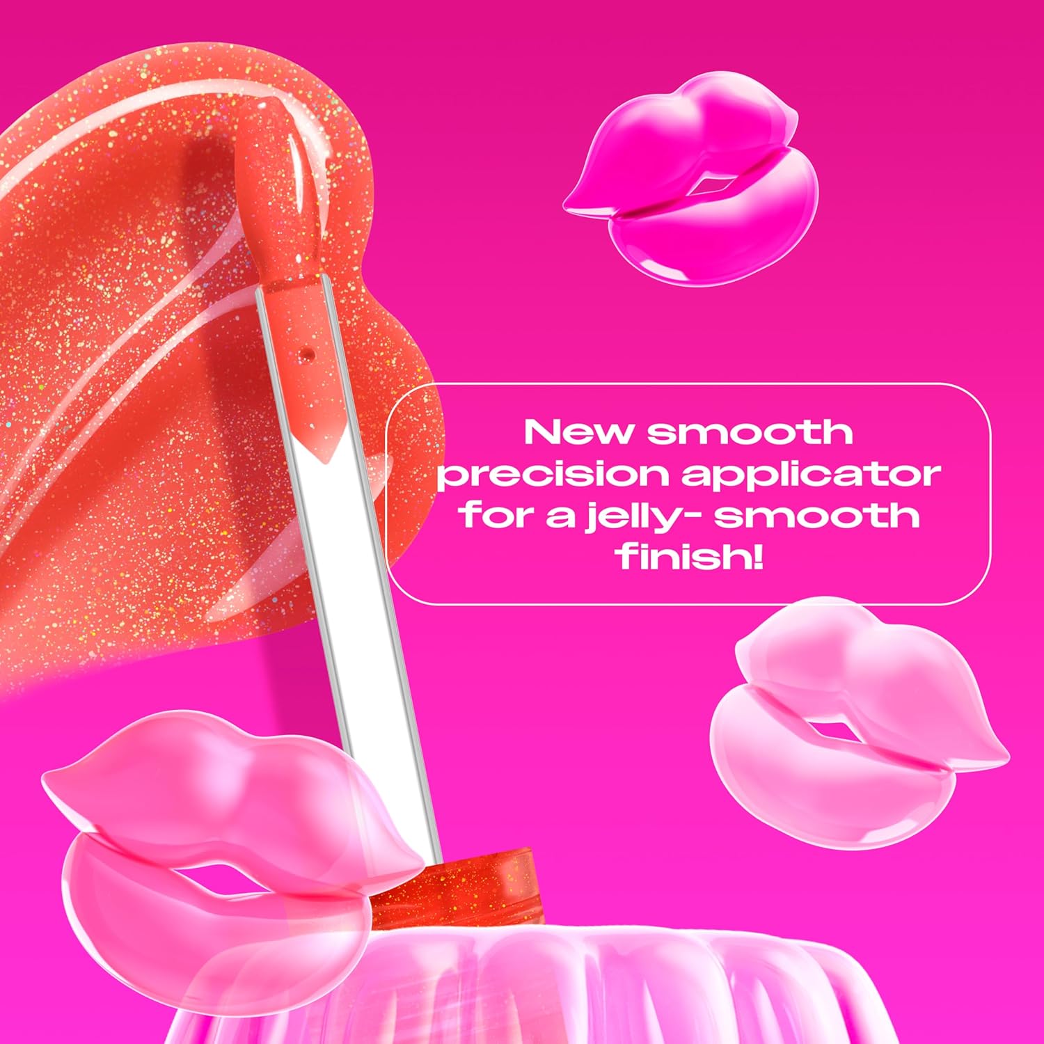 NYX Professional Makeup Jelly Job, Full-Bodied Shine Gloss, Lip-Smoothing Shine, Hyper-Glossy Finish, Jelly Squeeze - View 6 of 8