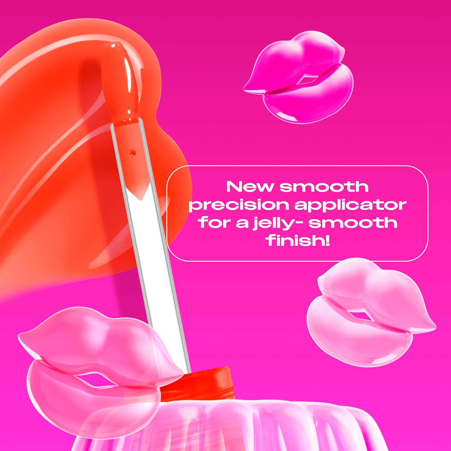 NYX Professional Makeup Jelly Job, Full-Bodied Shine Gloss, Lip-Smoothing Shine, Hyper-Glossy Finish, Orange Ya Jelly? - View 6 of 8