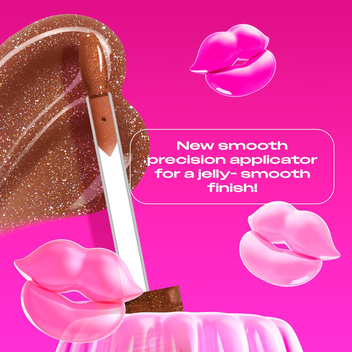 NYX Professional Makeup Jelly Job, Full-Bodied Shine Gloss, Lip-Smoothing Shine, Hyper-Glossy Finish, Bling Me Jelly - View 5 of 7