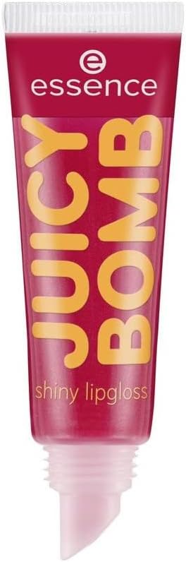 essence cosmetics Juicy Bomb Shiny Lip Gloss, No. 04 Crazy Cherry, Red, Radiant Fresh, Glossy, Vegan, Alcohol-Free, No Preservatives (10 ml) - View 3 of 3