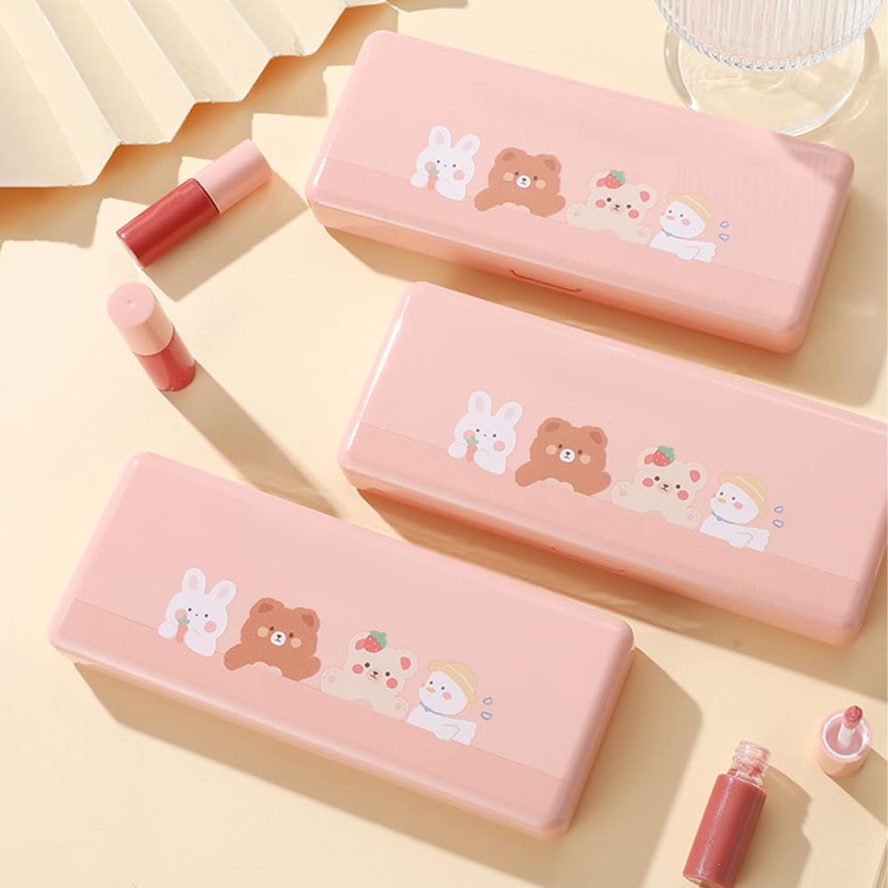10 color mini lip gloss set, Korean lip glaze set, multi functional lip gloss, mini liquid lipstick, light texture, lasting moisturizing, bright colors - View 2 of 6