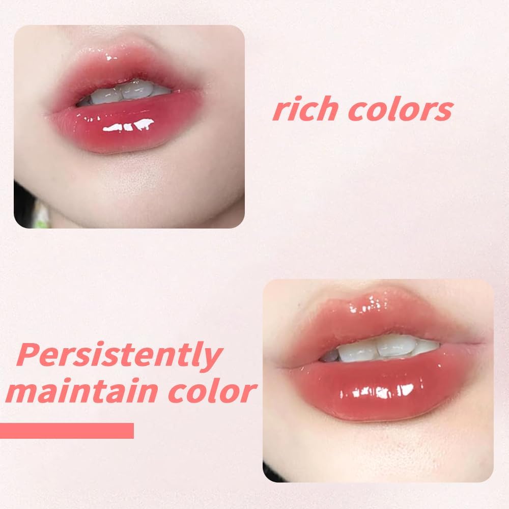 10 color mini lip gloss set, Korean lip glaze set, multi functional lip gloss, mini liquid lipstick, light texture, lasting moisturizing, bright colors - View 4 of 6