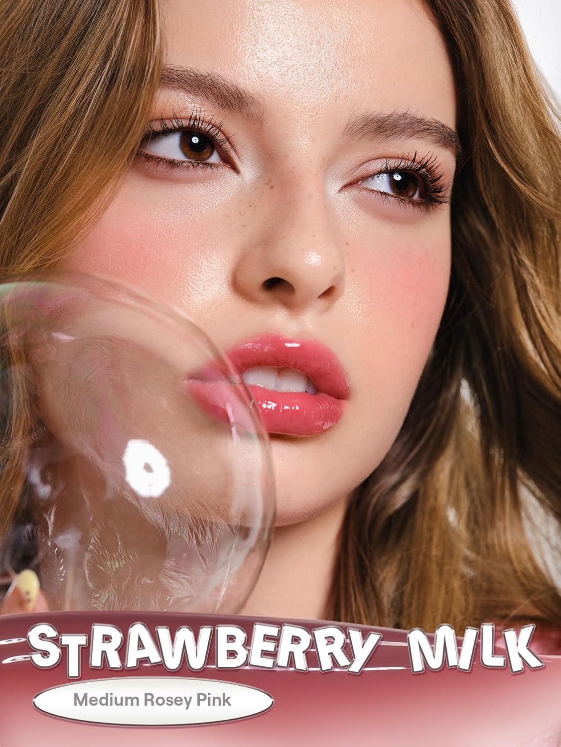 SHEGLAM Glass Lock Air Lip Gloss, High Shine Finish, Hydrating & Moisturizing, Lightweight Non-Sticky Formula for Smooth, Plump Lips (Strawberry Milk) - View 6 of 8