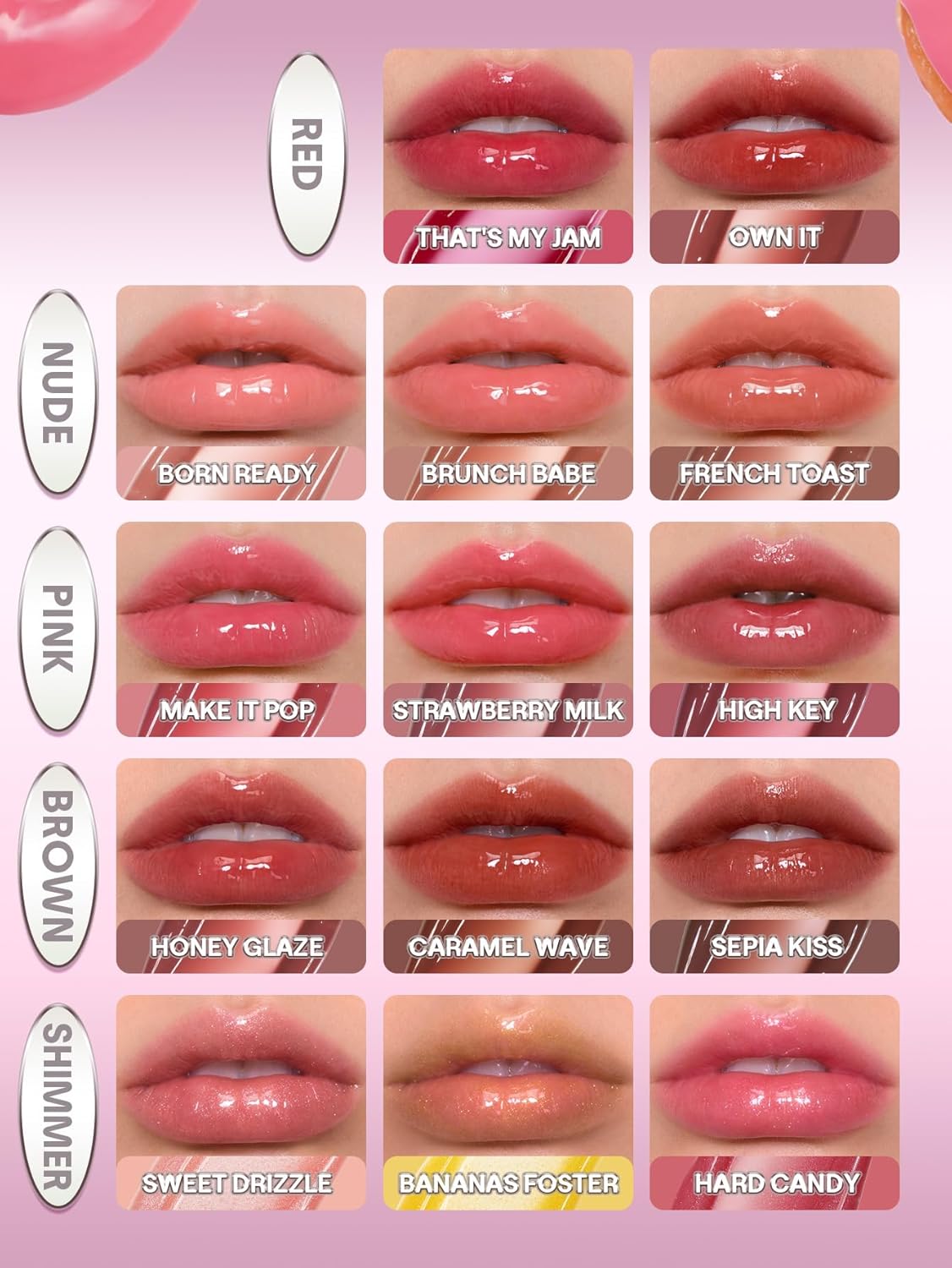 SHEGLAM Glass Lock Air Lip Gloss, High Shine Finish, Hydrating & Moisturizing, Lightweight Non-Sticky Formula for Smooth, Plump Lips (French Toast) - View 2 of 8