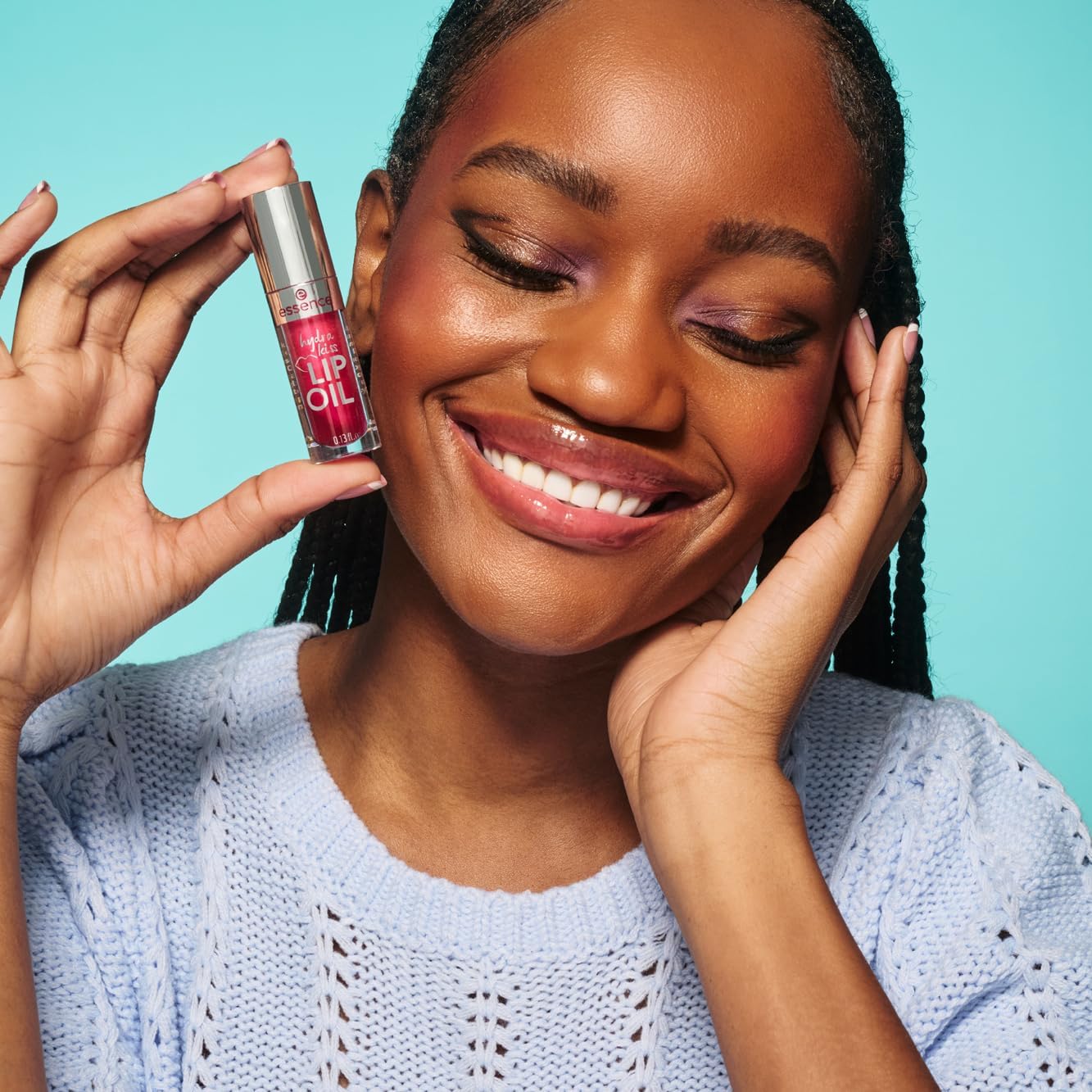 essence hydra kiss lip oil, lip gloss, no. 03, red, moisturising, nourishing, with oils, shiny, vegan, no parabens, no microplastic particles, nanoparticles free, pack of 1 (4 ml) - View 4 of 8