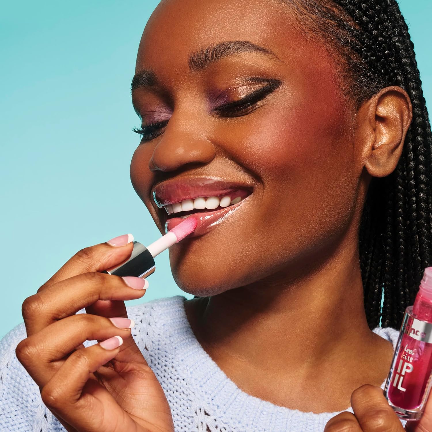 essence hydra kiss lip oil, lip gloss, no. 03, red, moisturising, nourishing, with oils, shiny, vegan, no parabens, no microplastic particles, nanoparticles free, pack of 1 (4 ml) - View 6 of 8
