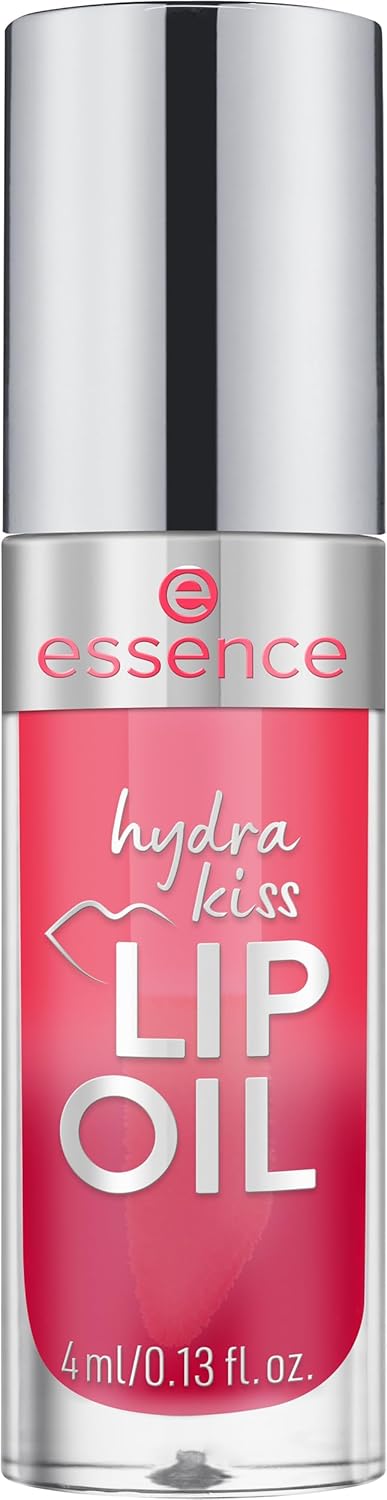 essence hydra kiss lip oil, lip gloss, no. 03, red, moisturising, nourishing, with oils, shiny, vegan, no parabens, no microplastic particles, nanoparticles free, pack of 1 (4 ml) - View 8 of 8