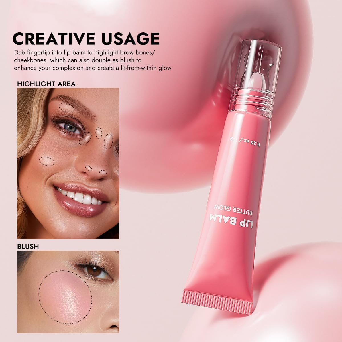 L-Ip Balm Butter, Hydrating Gloss, L-I-P Gloss Set, Plumping Glow Oil, Soothing Lip Care, Conditioning Mask, Natural Ingredients Product, Butter - Lavender(04) - View 6 of 7