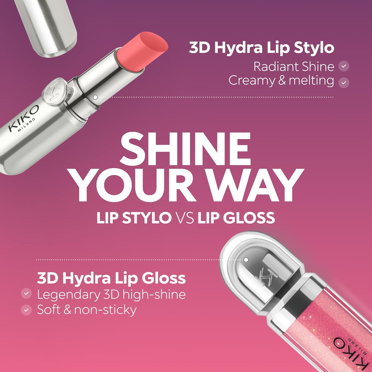 KIKO Milano 3D Hydra Lipgloss 08 Natural Rosewood, 6.5 ml - View 2 of 10