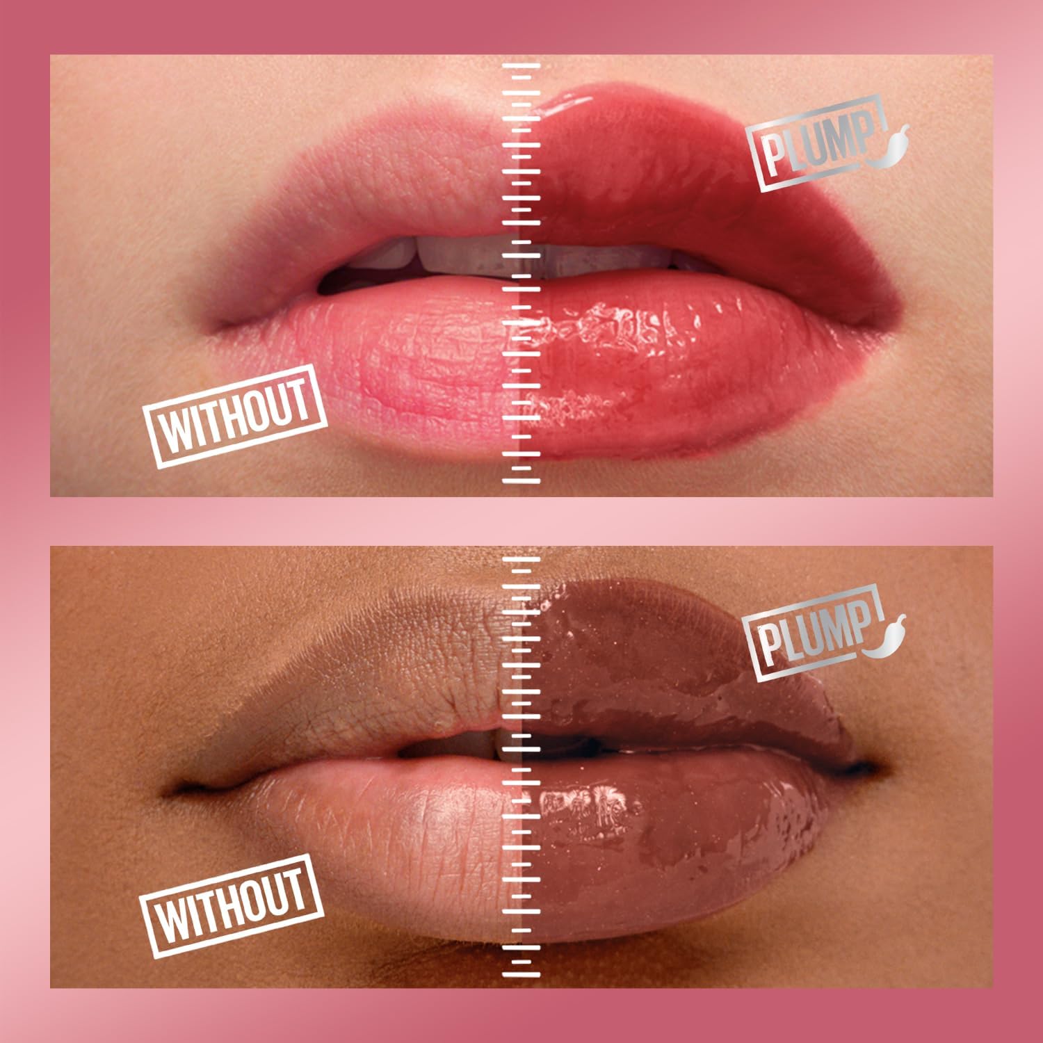 Maybelline New York Lifter Plump, Hydrating Lip Plumping Gloss with Chilli Pepper (Mauve Bite) - View 2 of 5