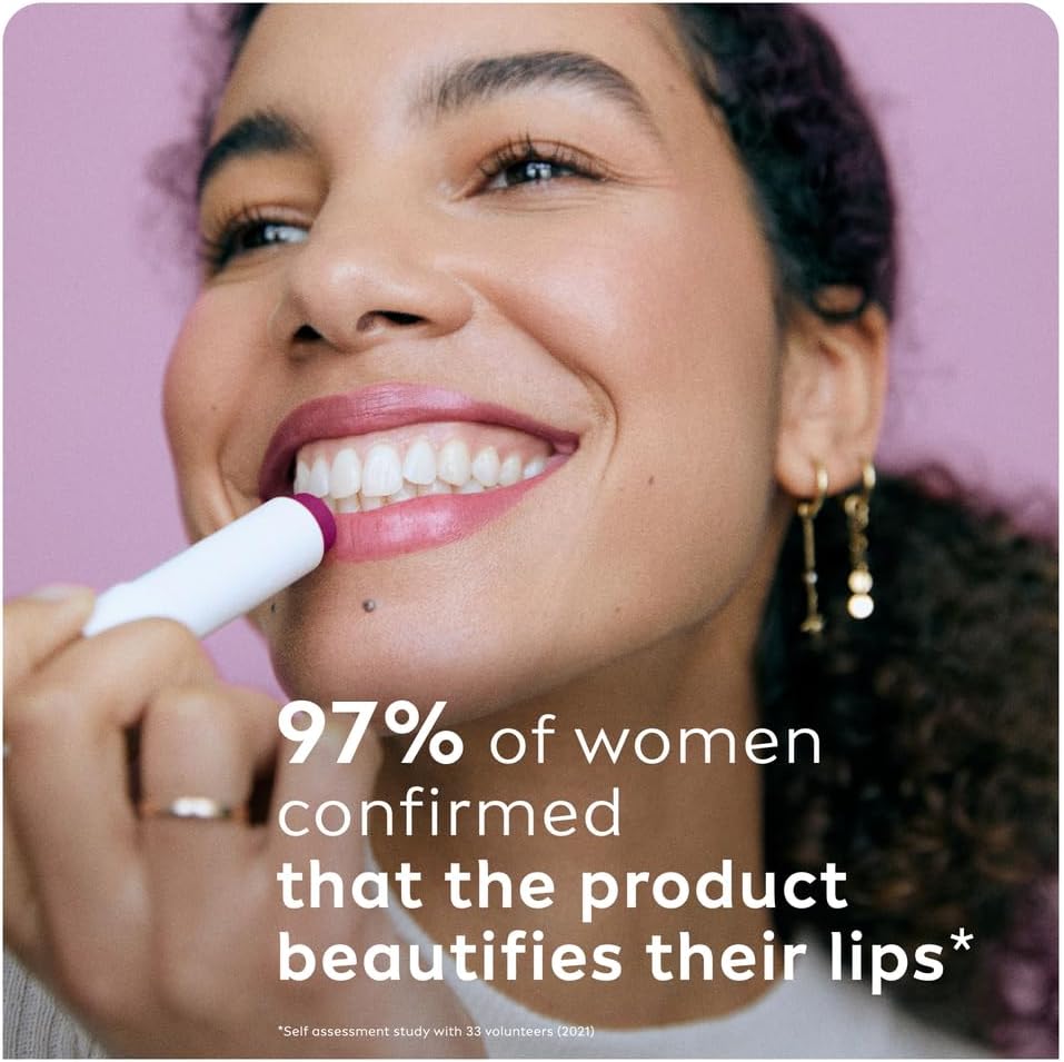Labello Blackberry Shine Lip Balm, 24H Melt-In Moisture, with Shea Butter and Natural Oils Enriched with Vitamins, with Natural Ingredients, Mineral Oil Free, Vegan, 4.8g - View 2 of 6