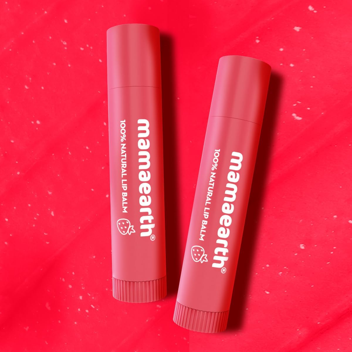 Mamaearth Strawberry Tinted 100% Natural Lip Balm with Vitamin E | 12 Hour Moisturization, Heals Dry & Chapped Lips, Hydrating & Nourishing Lip Care, Soft & Smooth Lips, Natural Tint Finish, 4g - View 5 of 6