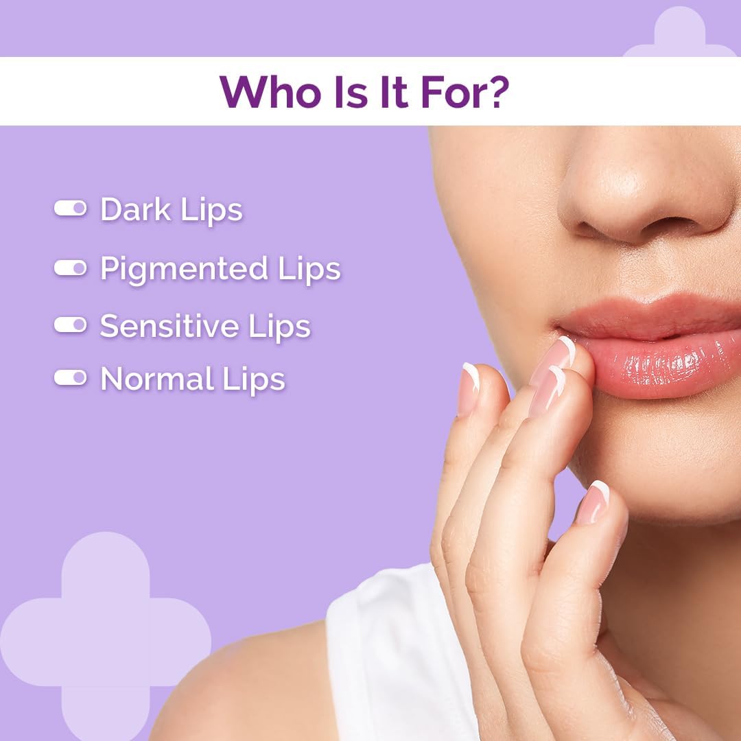 The Derma Co Brightening Lip Balm With Kojic Acid, Alpha Arbutin & Hyaluronic Acid, Fades Lip Pigmentation, Hydrates, Prevents Darkness, SPF 30 PA++ Lip Sun Protection & Moisturizing Lip Care, 4.5g - View 6 of 6