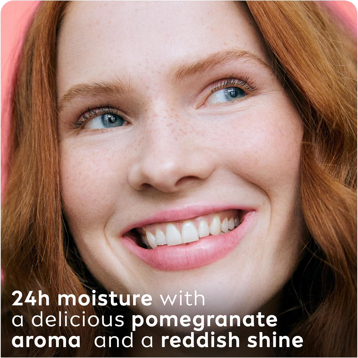 Labello Pomegranate Shine Lip Balm, 24H Melt-In Moisture, with Shea Butter and Natural Oils Enriched with Vitamins, with Natural Ingredients, Mineral Oil Free, Vegan, 4.8g - View 7 of 7