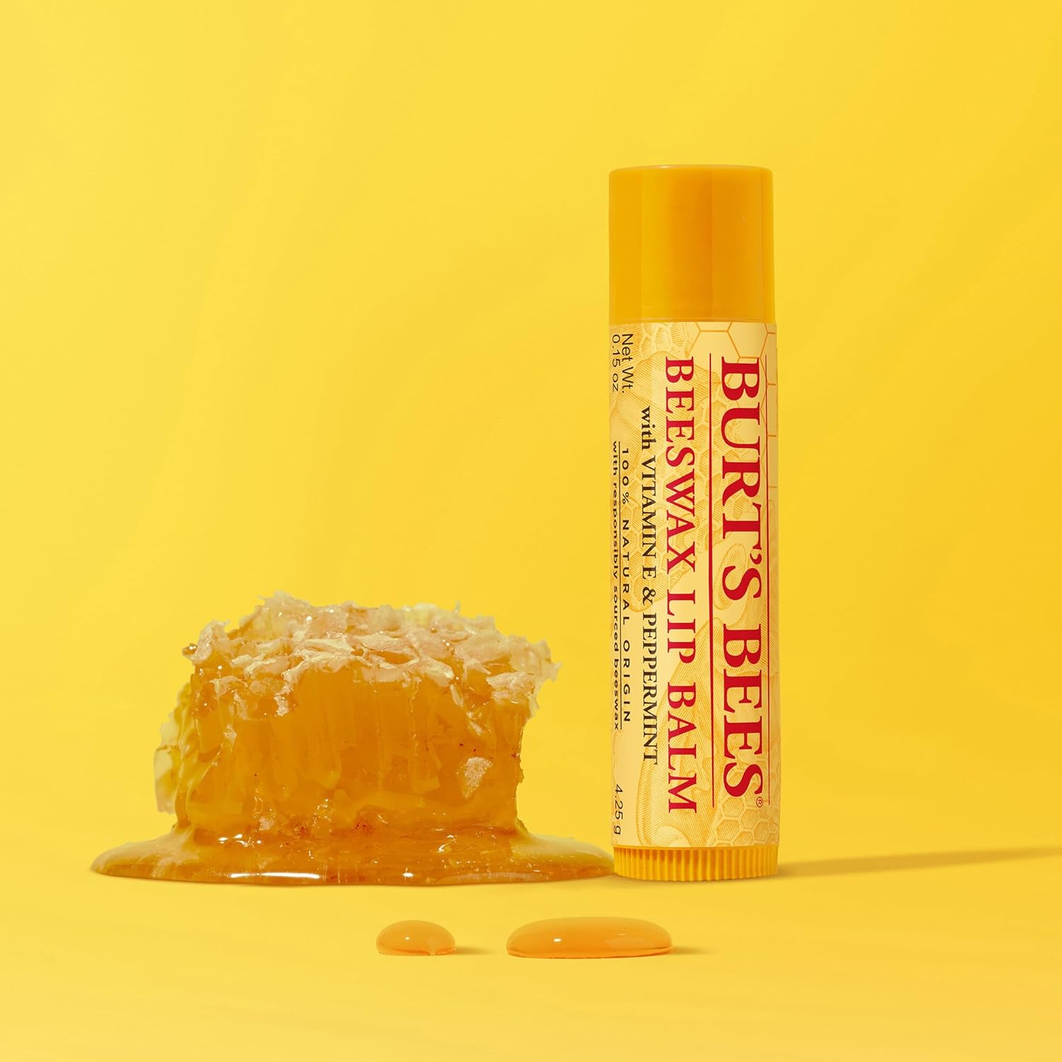 Burt's Bees Beeswax Lip Balm with Vitamin E & Peppermint, 0.15 Oz - View 2 of 5