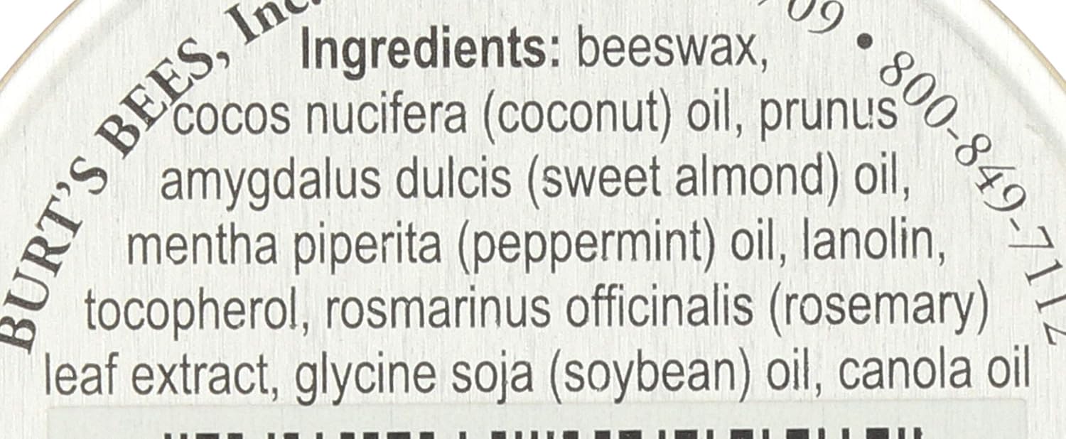 Burt's Bees Lip Balm Tin, Moisturising Lip Balm For Dry Lips, With Beeswax and Vitamin E, 8.5g - View 3 of 3
