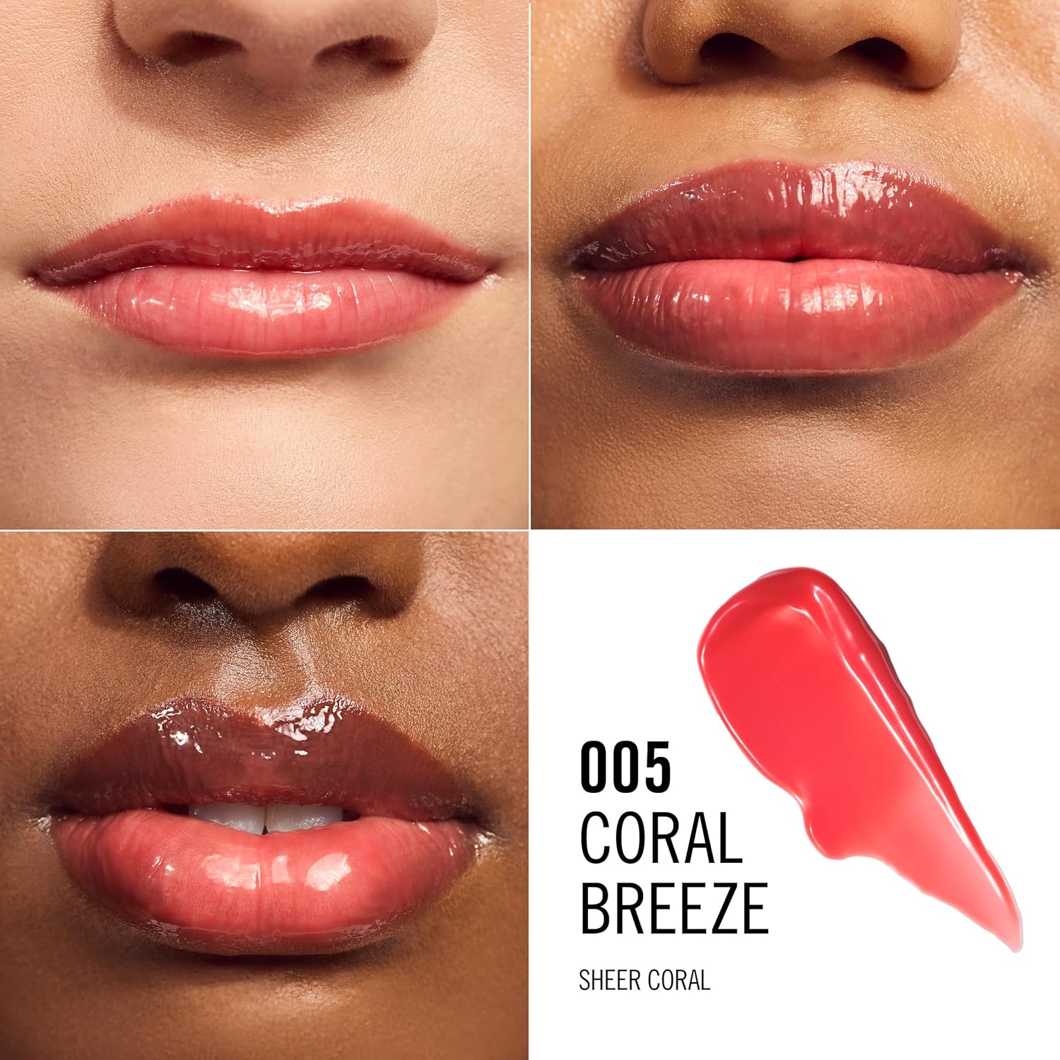 Rimmel London Oh My Gloss Butter Me Up Lip Butter Balm 006 Coral Breeze, Hydrating Lip Balm, Tinted Lip Balm, Lip Care, Hydration, Nourishing, Squalene, 15ml (0.53oz) - View 7 of 8