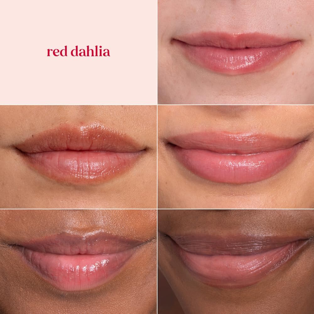 Burt's Bees Tinted Lip Balm Red Dahlia, Moisturising Lip Tint With Shea Butter, 100% Natural Origin, 4.25g - View 2 of 6