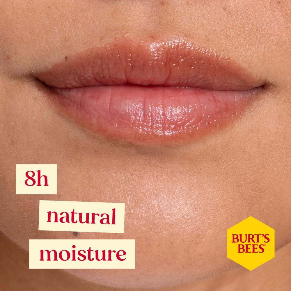 Burt's Bees Tinted Lip Balm Red Dahlia, Moisturising Lip Tint With Shea Butter, 100% Natural Origin, 4.25g - View 4 of 6