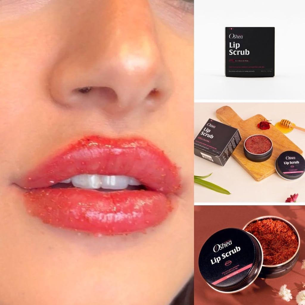 Lip Scrub, 30 Ml / 1 Oz, Exfoliating & Hydrating, Gentle Formula, 100% Pure Honey, Shea Butter, Coconut Oil, For Dry Lips, Removes Dead Skin, Suitable for Lip Types - View 2 of 3