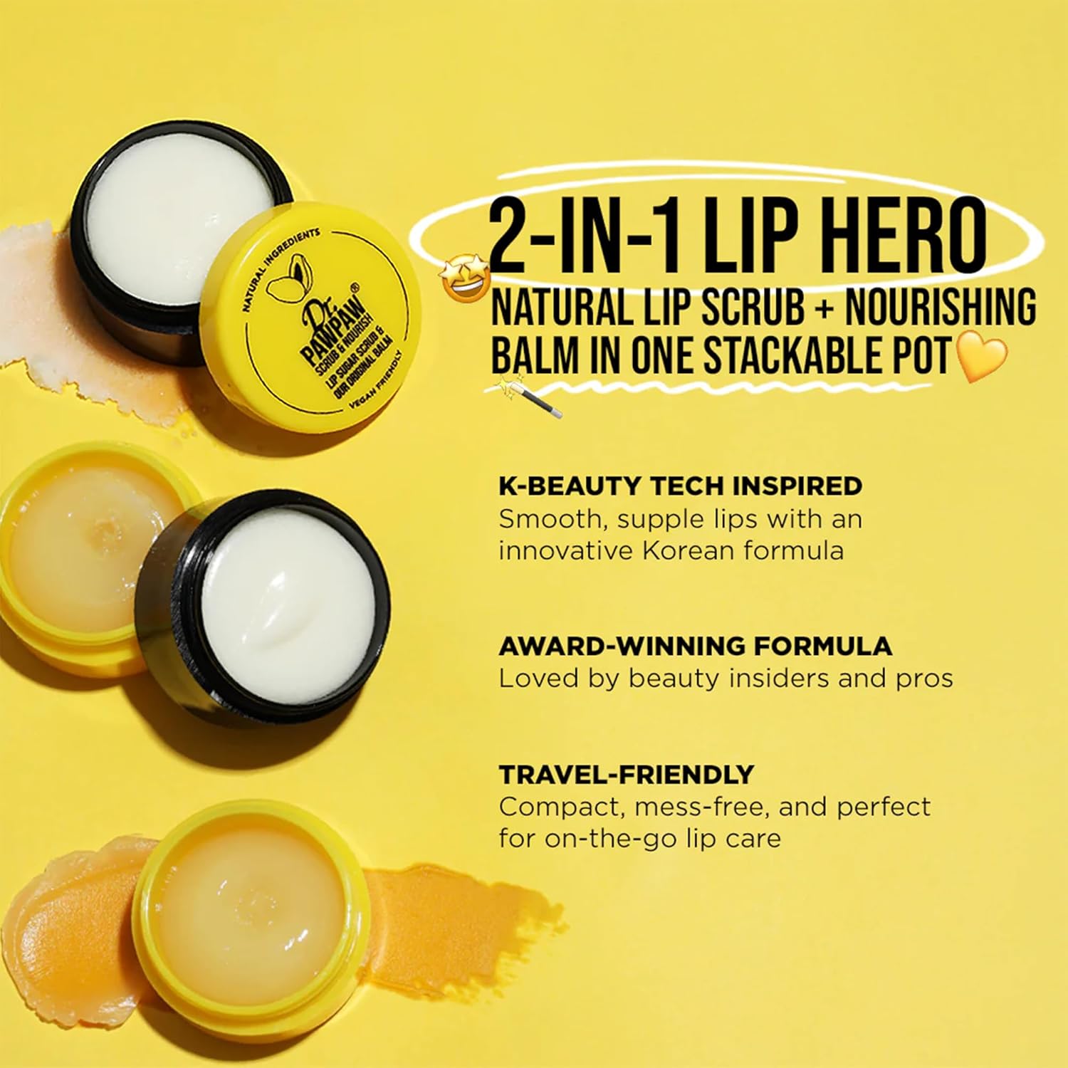 DR. PAWPAW Scrub & Nourish - Lip Scrub, Balm, Mask, Sugar Repair, Restoration, Smooth Lips, Chapped Natural Beauty, Vegan Beauty - View 4 of 4