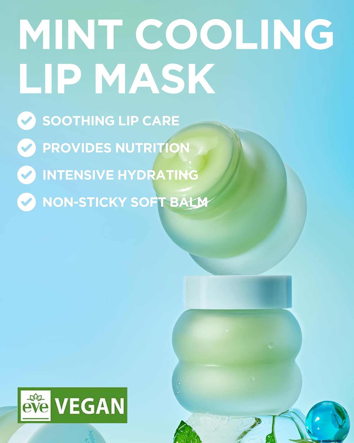 TOCOBO Mint Cooling Lip Mask – Cooling Relief Lip Sleeping Mask for Dry, Irritated Lips – Apple Mint + Tea Tree-Derived 4-Terpineol & Olive Oil – Soft Melting Texture, Fresh Herb Scent, 0.68 oz. - View 5 of 5