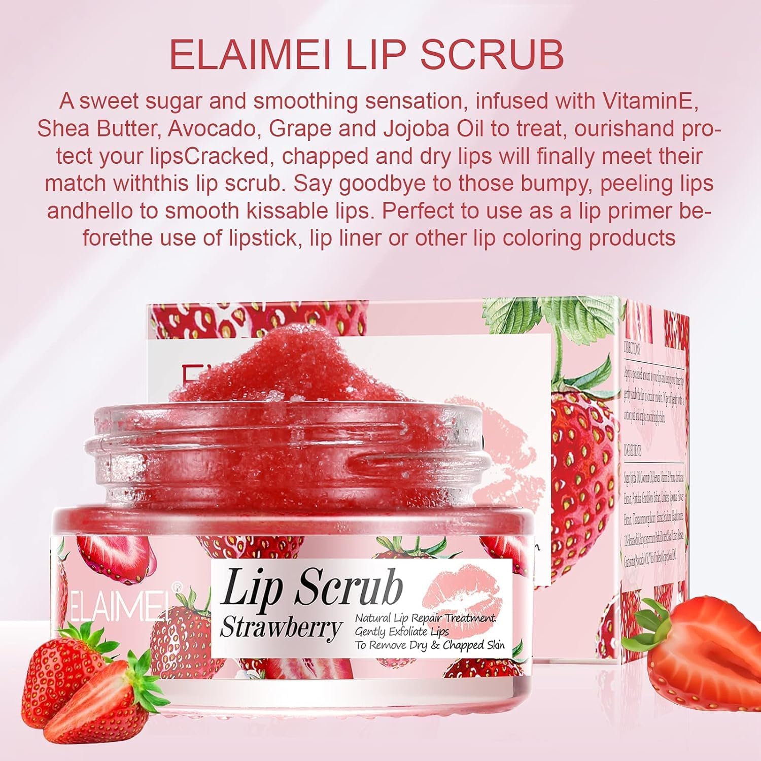 Lip Scrub, Exfoliator & Moisturizer, Lip Repair for Lush Soft Lips, Chapped Dry and Flaky Lips Treatment - View 2 of 6