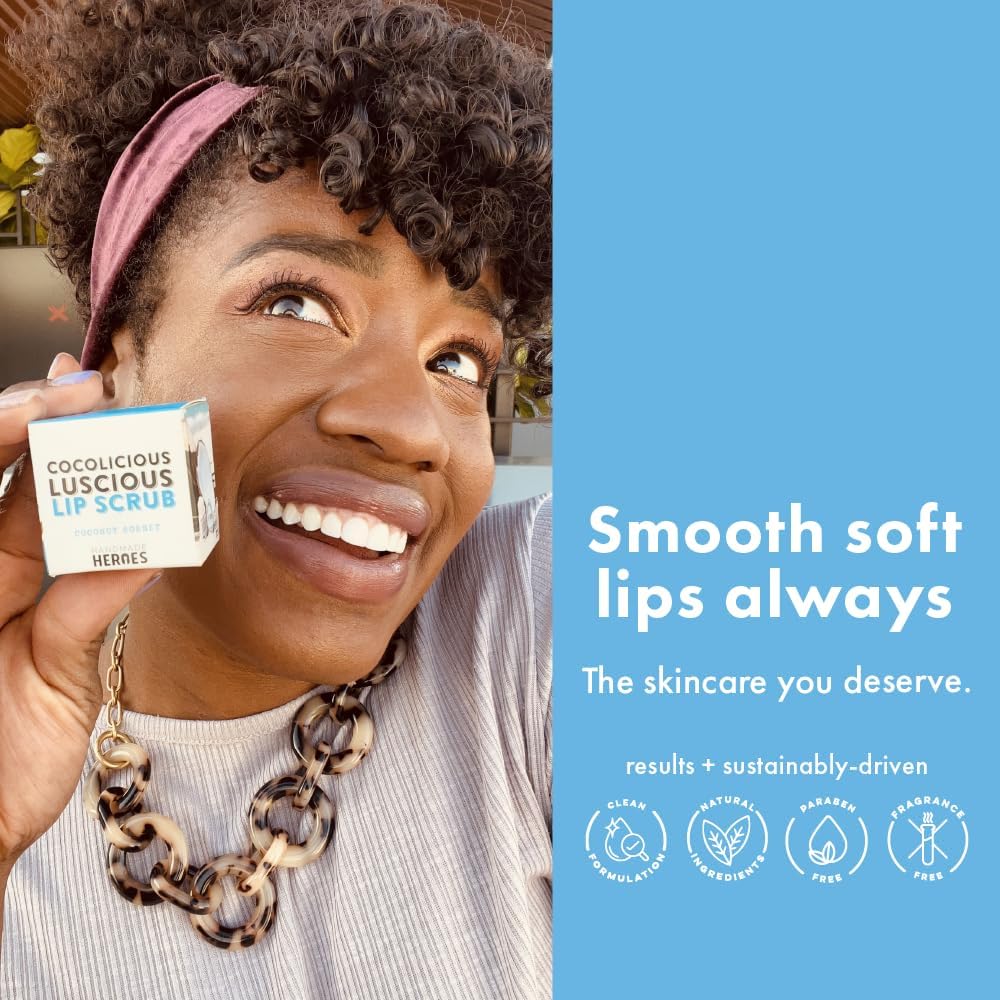 Handmade Heroes All Natural Vegan Coconut Lip Scrub Gentle Exfoliation 1.23oz - View 4 of 5