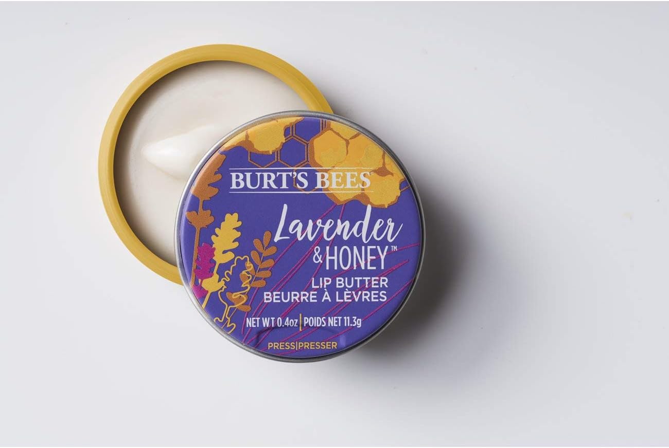 BURT'S BEES 100% Natural Origin Moisturising Lip Butter with Lavender and Honey, 1 Tin 11.3 g - View 2 of 3