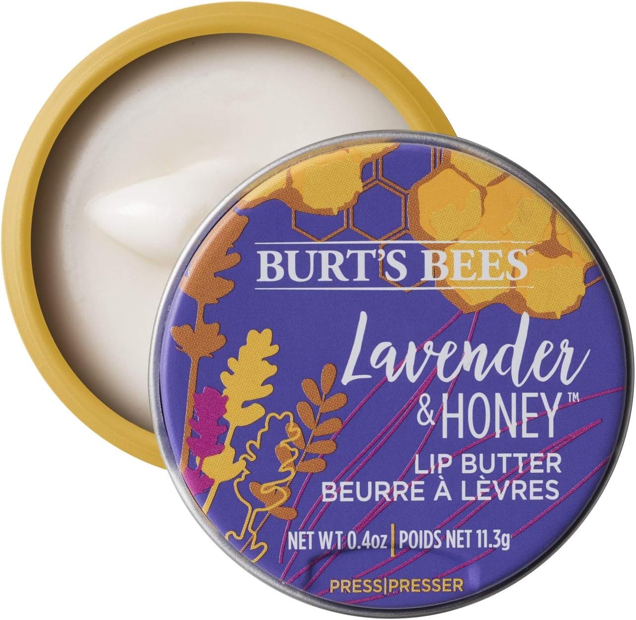 BURT'S BEES 100% Natural Origin Moisturising Lip Butter with Lavender and Honey, 1 Tin 11.3 g - View 3 of 3