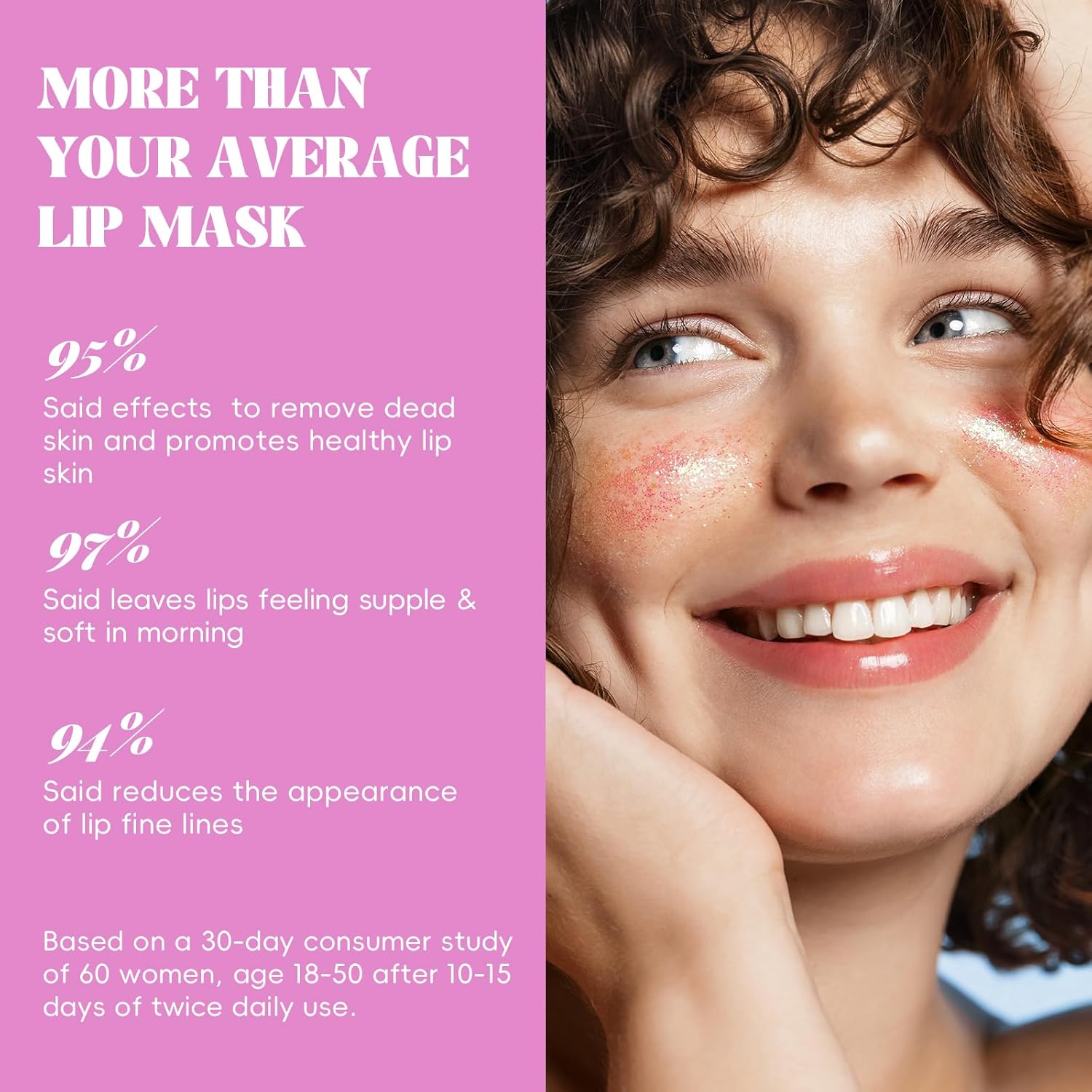 Lip Scrub and Lip Sleeping Mask Set (4PCS) – Sugar Lip Exfoliator Scrub & Overnight Lip Mask Treatment for Dry Cracked Lips, Hydrating Lip Care Gift Set - View 5 of 6
