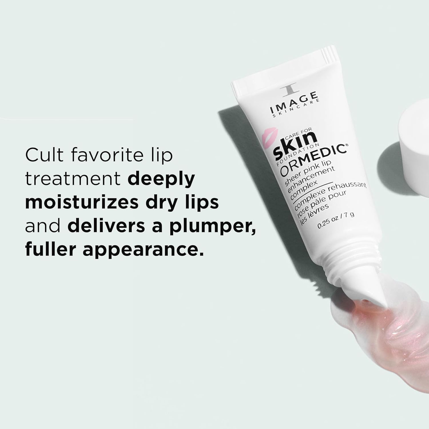 IMAGE Skincare, Ormedic pH Balancing Lip Enhancement Complex, Deep Hydration Lip Plumper Peptides for Fuller Lips, Sheer Pink, 0.25 fl oz - View 4 of 5