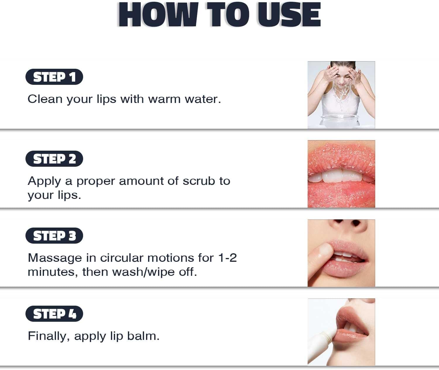 Blueberry Lip Scrub – Lip Exfoliator Scrub and Moisturizer for Dark Lips – Lip Scrub Exfoliator for Care - View 6 of 6