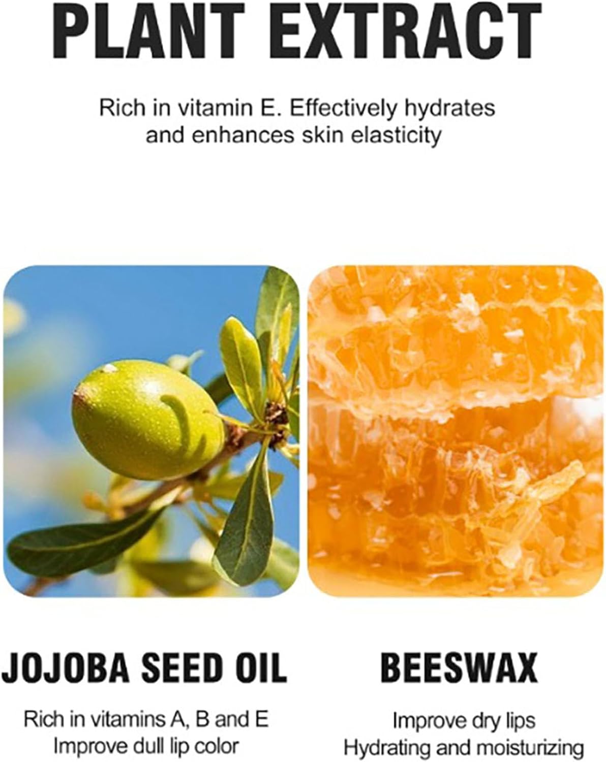 Sugar Scrub and Lip Repair-2 in 1 Lips Therapy Balm Care and Treatment Moisturizer for Dry Exfoliator Dark Brighten, Bees、vita、b and C Nature Overnight Renewal Advanced Healing Cracked Ointment - View 3 of 6