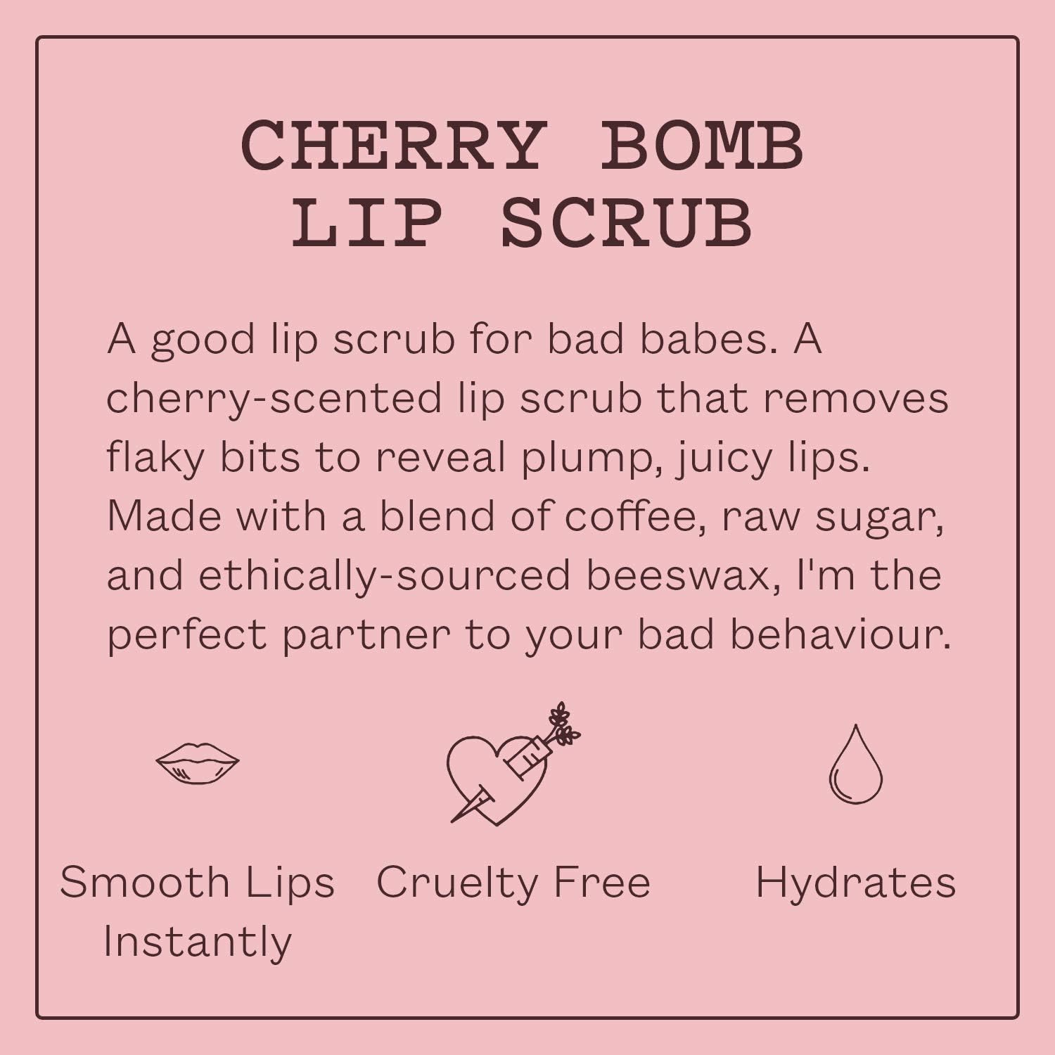 (Cherry Bomb) - Frank Body Cherry Bomb Lip Scrub - Moisturising Lip Exfoliator - Made With Coffee Seed Oil, Sugar, & Beeswax - Cherry Scented - Smoothes Dry Flakey Lips - Natural, Nut-Free & Cruelt... - View 6 of 7